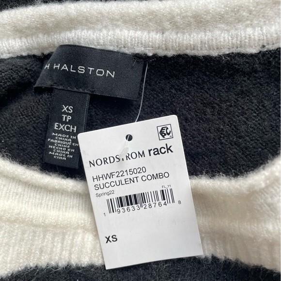 NWT Halston Colorblock Dolman Long Sleeve Cozy Pullover Sweater Women’s Size XS - Picture 6 of 9